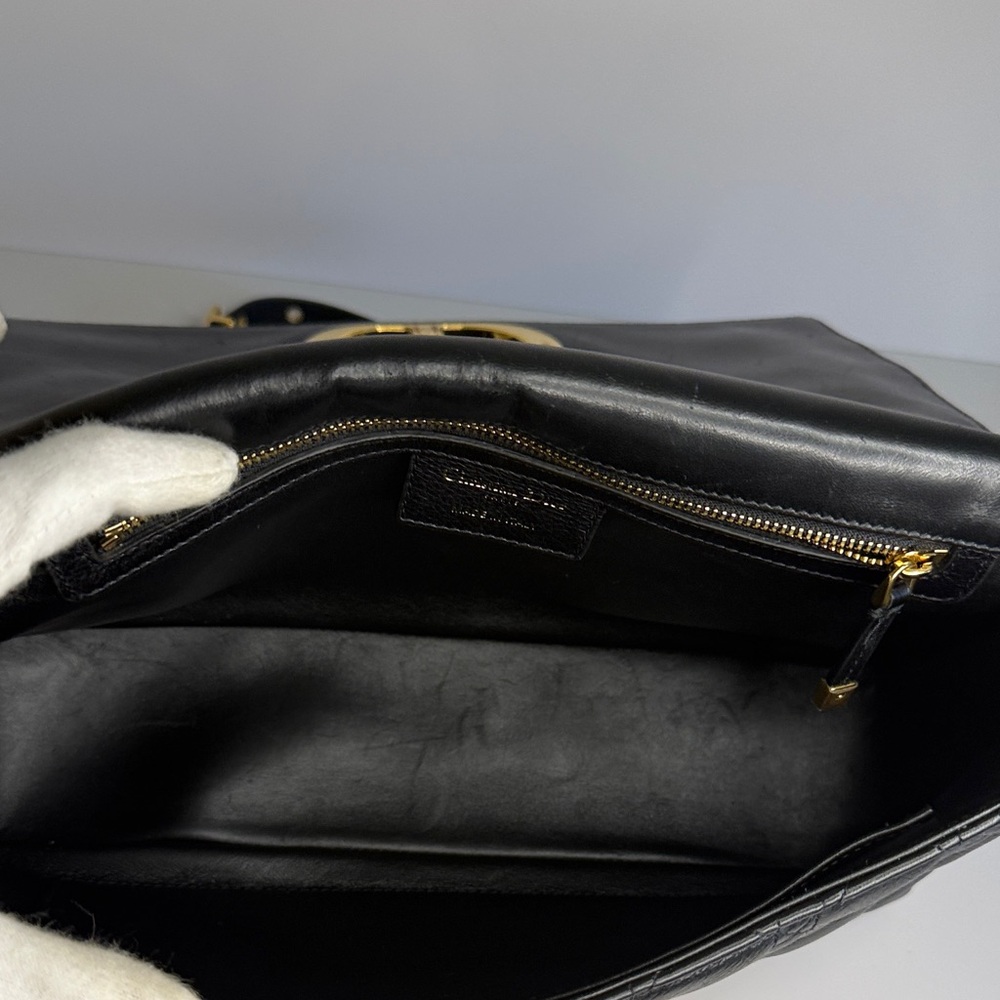 Dior Large Caro Black Cannage Shoulder Bag with Gold Chain - Picture 15 of 16